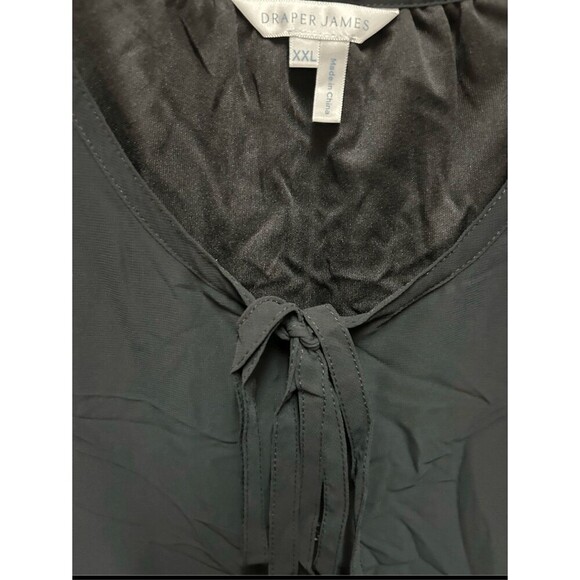 Draper James Plus Size Black Long Sleeve Loose Fit Flowy Shift Dress. Size XXL. - Picture 7 of 7